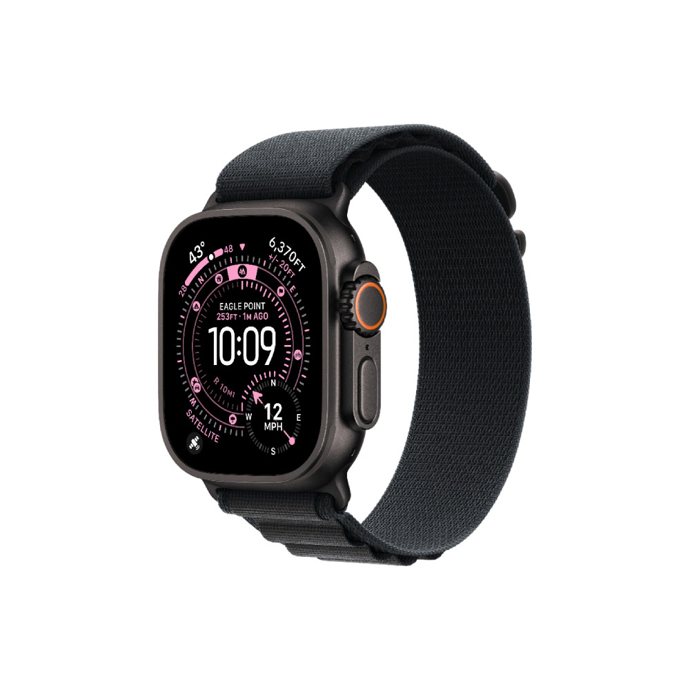 Apple Watch Ultra 3 Cellular 49mm Black Titanium Case with Black Alpine Loop - Smallmf0q4se/a